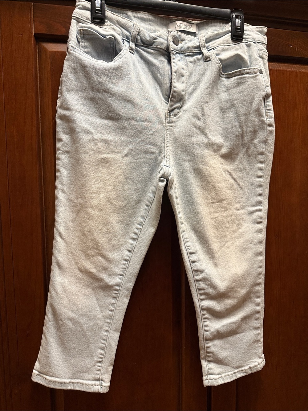 Judy Blue Pale Blue Ankle Jeans - Slim Cropped